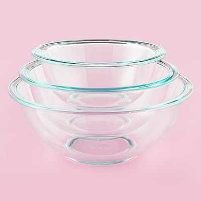 Pyrex Essentials (3-Piece) Glass Mixing Bowls Set for Prepping and Baking — view 3
