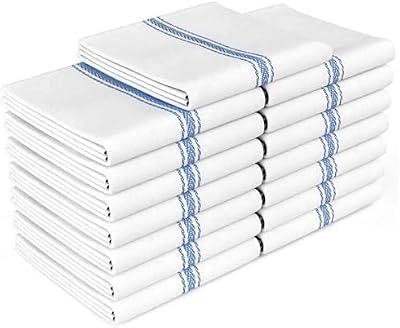 Zeppoli Classic Dish Towels - 15 Pack - 14" by 25" - 100% Cotton Kitchen Towels - Reusable Bulk Cleaning Clot… — view 2