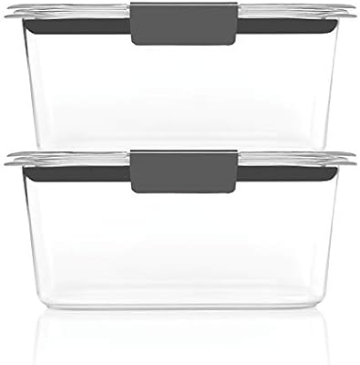 Rubbermaid Brilliance BPA-Free Food Storage Containers, Medium Deep, 4.7 Cup, 2-Pack, Airtight & Leak-Proof,… — view 3