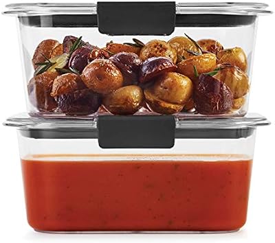 Rubbermaid Brilliance BPA-Free Food Storage Containers, Medium Deep, 4.7 Cup, 2-Pack, Airtight & Leak-Proof,… — view 4