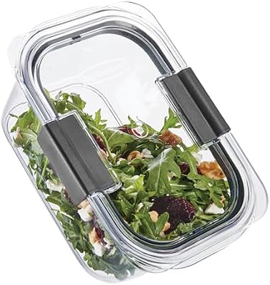 Rubbermaid Brilliance BPA Free Airtight Food Storage Containers with Lids, Set of 4 (4.7 Cup) Ideal for Lunch… — view 4