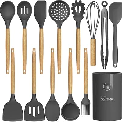 oannao Silicone Cooking Utensils Kitchen Utensil Set - 446°F Heat Resistant Silicone Kitchen Utensils Set, Sp… — view 2