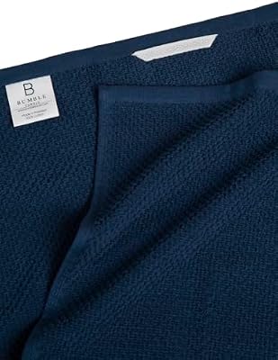 Bumble Kitchen Towels 6 Pack 100% Cotton 16"x26" - Blue Wide Stripe — view 4