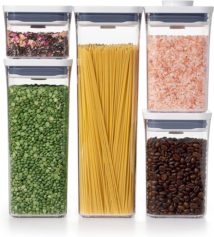 OXO Good Grips POP Airtight Food Storage Containers for Pantry, 5-Piece Set