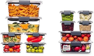 Rubbermaid Brilliance BPA-Free Airtight Food Storage Containers, 24-Piece Set, Easy for Meal Prep, Lunch & Le… — view 2