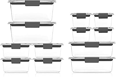 Rubbermaid Brilliance BPA-Free Airtight Food Storage Containers, 24-Piece Set, Easy for Meal Prep, Lunch & Le… — view 3