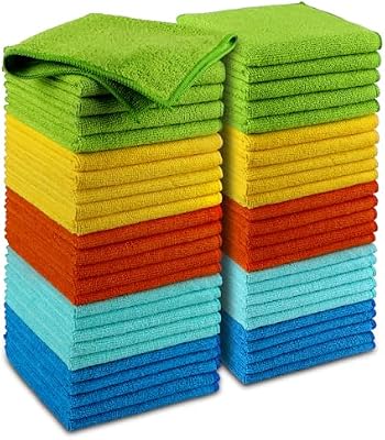 AIDEA Microfiber Cleaning Cloth-50PK, Microfiber Towels for Cars, 12"×12" — view 2