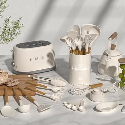 Umite Chef Kitchen Cooking Utensils Set, 33 pcs Non-Stick Silicone Cooking Kitchen Utensils Spatula Set with… — view 3