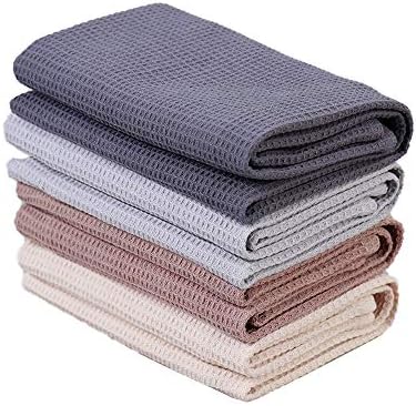 PY HOME & SPORTS Dish Towels Set, 100% Cotton Waffle Weave Kitchen Towels 4 Pieces, Super Absorbent Kitchen H… — view 2