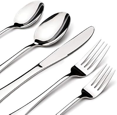 Silverware Set for 8, 40 Piece Stainless Steel Flatware Utensil Cutlery Set — view 2