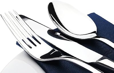 Silverware Set for 8, 40 Piece Stainless Steel Flatware Utensil Cutlery Set — view 3