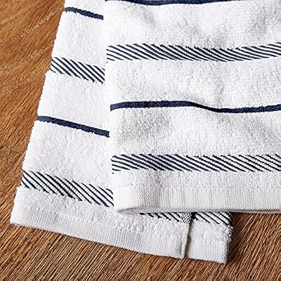 KitchenAid Albany Kitchen Towel 4-Pack Set, Blue Willow/White, 16"x26" — view 4