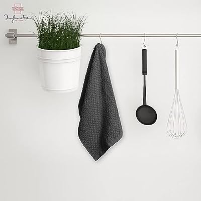 Infinitee Xclusives Kitchen Towels - 6 Pack - Cotton Dish Towel |15" x 25"| — view 3