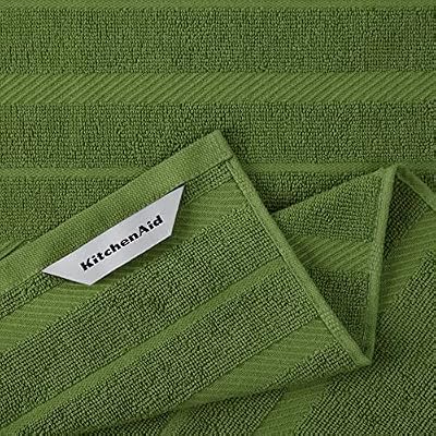 KitchenAid Albany Kitchen Towel 4-Pack Set, Matcha Green/White, 16"x26" — view 4