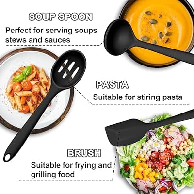 Silicone Kitchen Utensils Set, Umite Chef 22Pcs Cooking Utensils Spatula Set, Heat Resistant Non-Stick Silico… — view 4