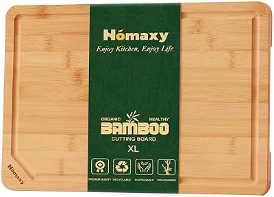 Homaxy Extra Large Organic Bamboo Cutting Boards for Kitchen, 17.5"x12" — view 2