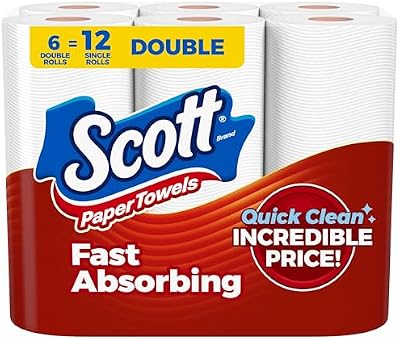 Scott Paper Towels, Choose-A-Sheet, 6 Double Rolls, 108 Sheets Per Roll — view 2