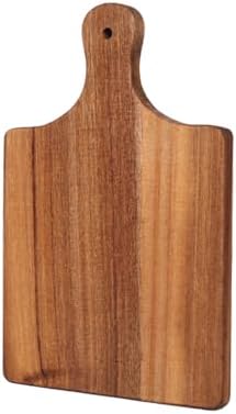 Acacia Wood Serving Board with Handle, Small Size 11" x 8"- Wooden Cutting Chopping Board for Meat, Vegetable… — view 2