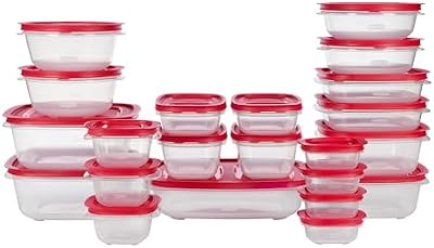 Rubbermaid EasyStore Containers, 44-Piece Set, Food Storage Containers with Lids — view 2
