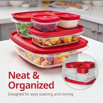 Rubbermaid EasyStore Containers, 44-Piece Set, Food Storage Containers with Lids — view 3