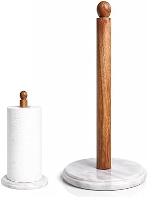 Paper Towel Holder, Marble Base Paper Towel Holder countertop, Kitchen Towel Holder, Bathroom Paper Towel Hol… — view 2