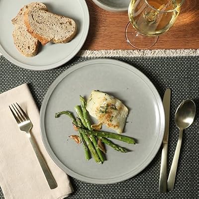Gibson Elite Beckett Stoneware Matte Reactive Glaze 16 Piece (Service for 4) Plates and Bowls Dinnerware Set… — view 4