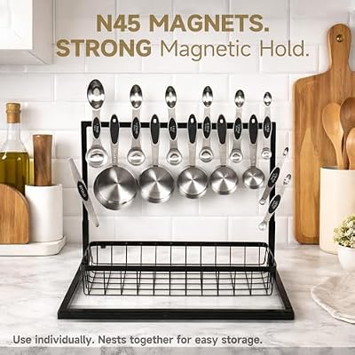 10-Piece Magnetic Measuring Cups and Spoons Set — view 4
