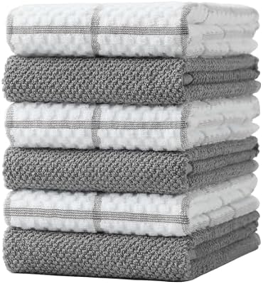 100% Cotton Kitchen Dish Towels, 16" x 26" Kitchen Towels Set, 6 Pack — view 2