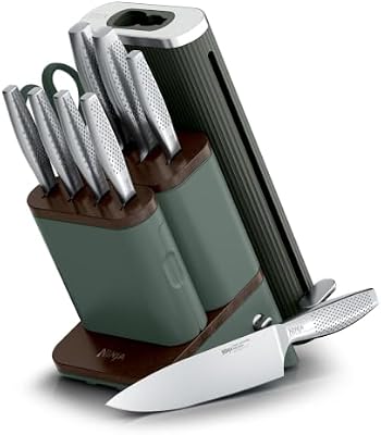 Ninja NeverDull® Pro 11-Piece Sharpening Knife Set, Forest Sage, WK62011GN6 — view 2